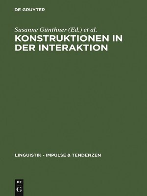 cover image of Konstruktionen in der Interaktion